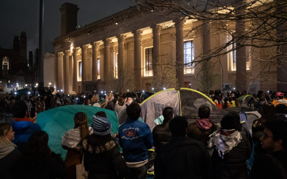 طلاب ييل يتظاهرون للمطالبة بإنهاء الدعم العسكري للاحتلال