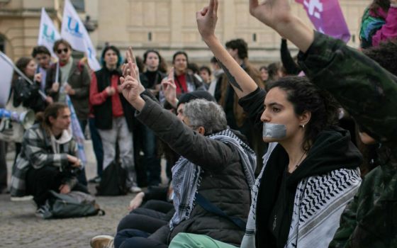 مظاهرة داعمة لفلسطين