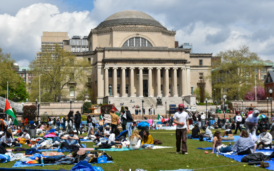 الطلاب المعتصمين في جامعة كولومبيا