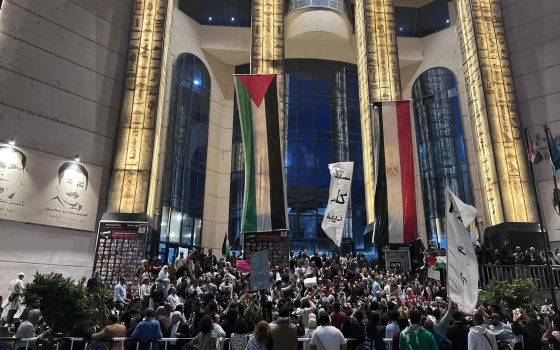 وقفة احتجاجية سابقة في مصر أمام مبنى نقابة الصحفيين المصريين