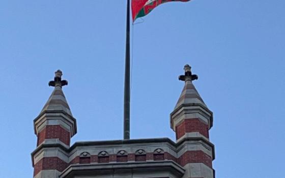 رفع العلم الفلسطيني في كلية سميث