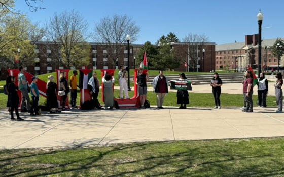 مسيرة طلابية في جامعة إلينوي