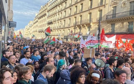 مظاهرة داعمة لفلسطين في فرنسا