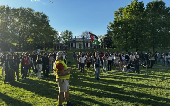 مخيم تضامني في جامعة أمريكية