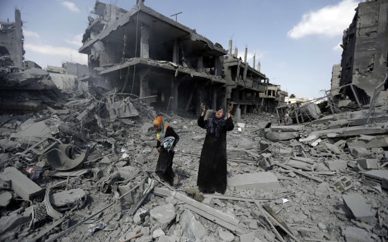 مباني مدمرة في قطاع غزة نتيجة القصف الإسرائيلي  