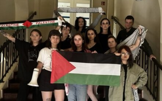 طلاب بولنديون داعمين لفلسطين