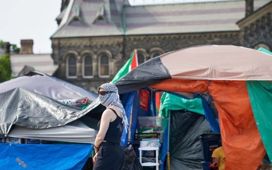 مخيم طلابي تضامني في أستراليا