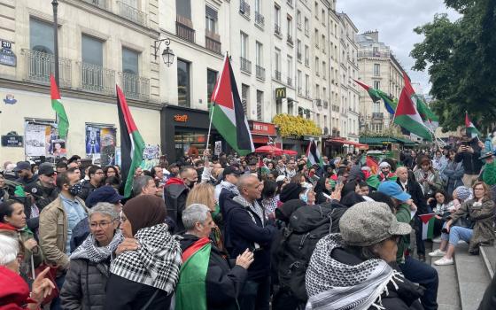 مظاهرة داعمة لفلسطين في فرنسا