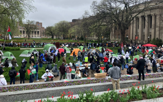 المخيم الطلابي التضامني في جامعة مينيسوتا