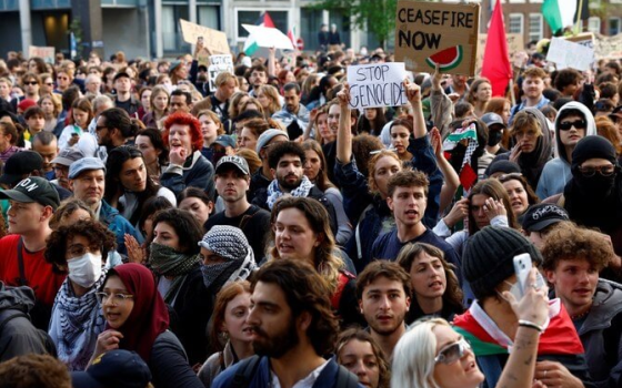 مظاهرة طلابية داعمة لفلسطين