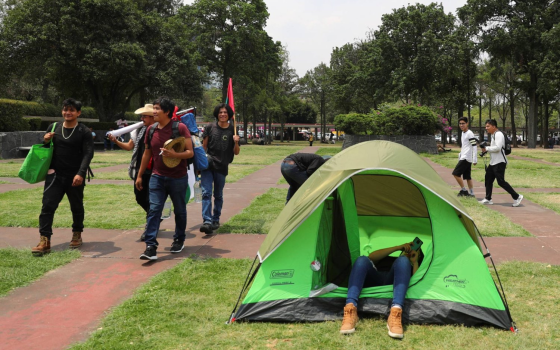 طلاب مناصرون لفلسطين يخيمون في أكبر جامعة بالمكسيك