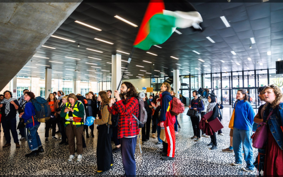 مظاهرة طلابية داعمة لفلسطين