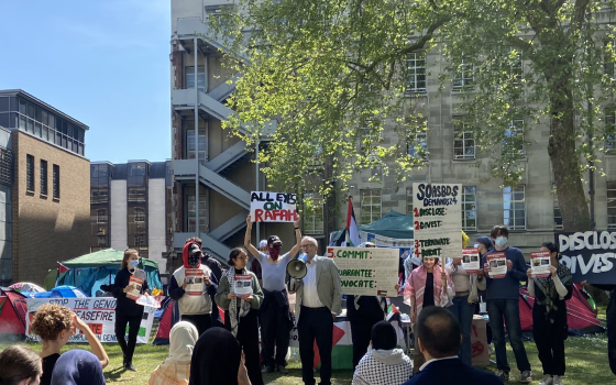 طلاب أكسفورد في يومهم التضامني السادس