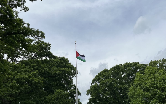 رفع العلم الفلسطيني في جامعة كارولينا الشمالية