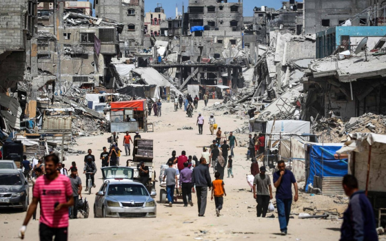 مباني مدمرة في قطاع غزة نتيجة القصف الإسرائيلي