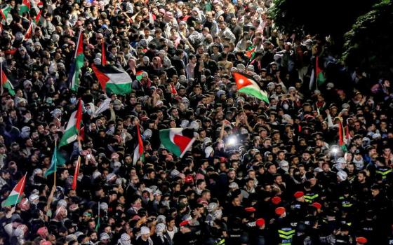 مظاهرة داعمة لفلسطين في الأردن