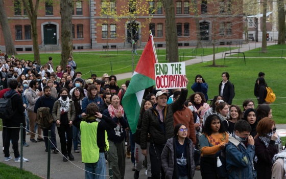 مظاهرة طلابية داعمة لفلسطين