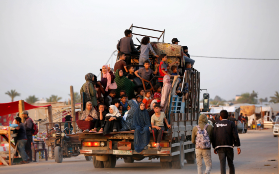 نزوح العائلات في غزة