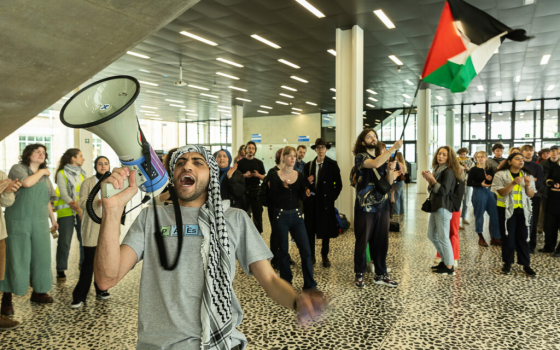 مظاهرة طلابية داعمة لفلسطين