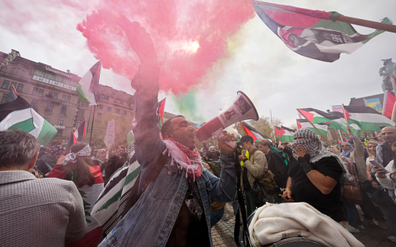 مظاهرة داعمة لفلسطين