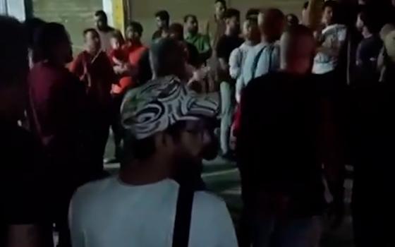 مظاهرة في مخيم البقعة للتنديد بمجزرة رفح