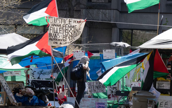 مظاهرة طلابية داعمة لفلسطين