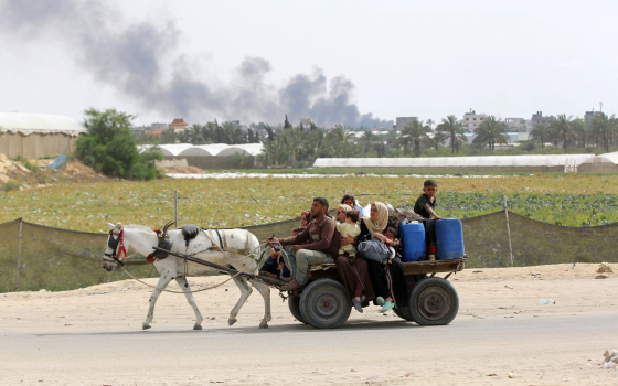 عائلة نازحة في غزة