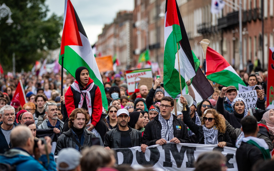 مظاهرة داعمة لفلسطين