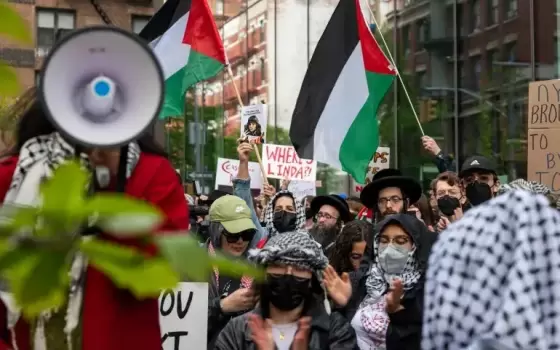 مظاهرة طلابية داعمة لفلسطين