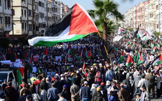 مظاهرة داعمة لفلسطين في المغرب
