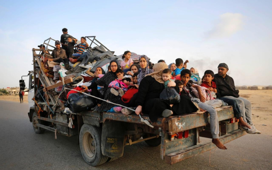 عائلة نازحة في غزة