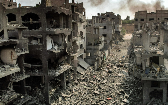 مباني مدمرة في قطاع غزة نتيجة القصف الإسرائيلي