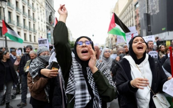 مظاهرة داعمة لفلسطين في واشنطن