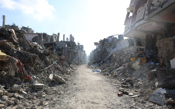 مباني مدمرة في قطاع غزة نتيجة القصف الإسرائيلي