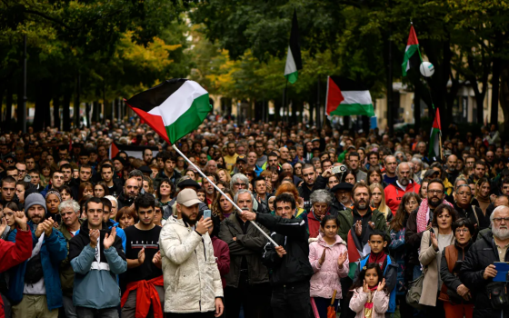 مظاهرة داعمة لفلسطين