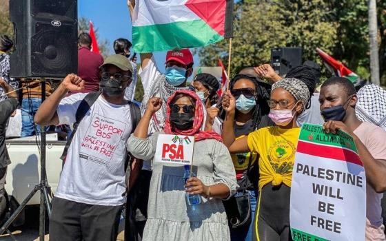 مظاهرة داعمة لفلسطين في جنوب أفريقيا