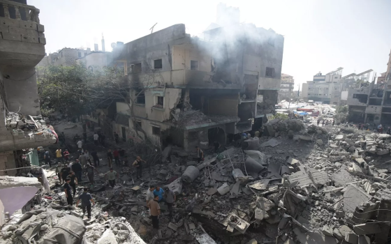 مباني مدمرة في قطاع غزة نتيجة القصف الإسرائيلي