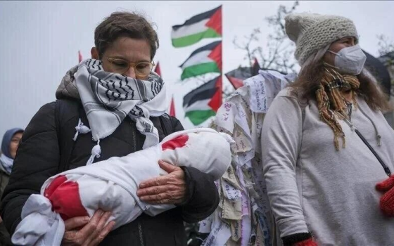 مظاهرة داعمة لفلسطين في النمسا