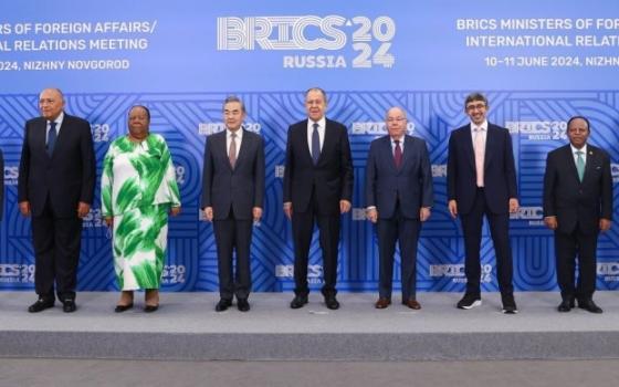 وزراء خارجية الدول الأعضاء في مجموعة بريكس