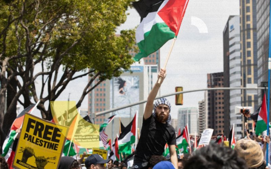 مظاهرة داعمة لفلسطين