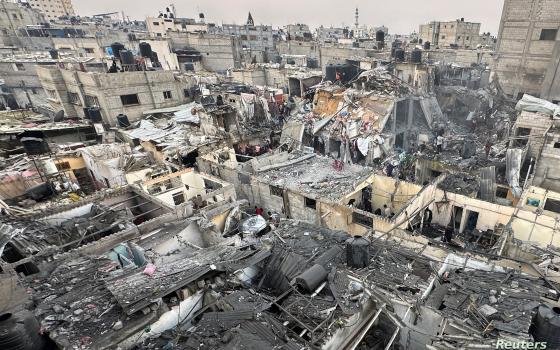 مباني مدمرة في قطاع غزة نتيجة القصف الإسرائيلي