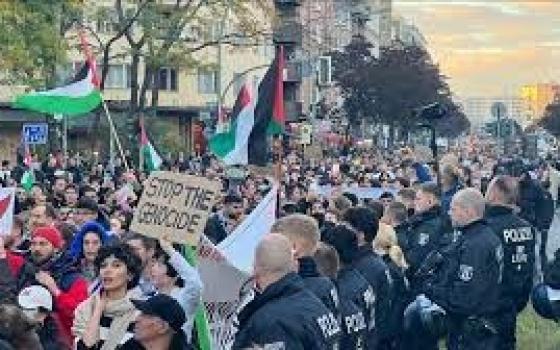 مظاهرة داعمة لفلسطين