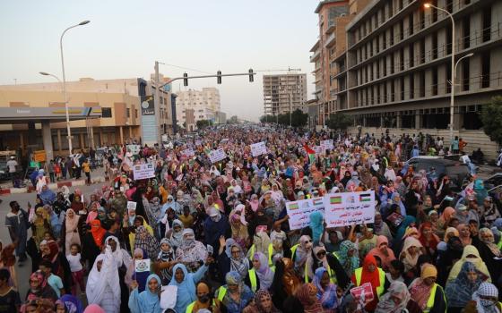مظاهرة داعمة لفلسطين في موريتانيا