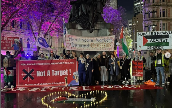 وقفة في سيدني تضامنًا مع عاملي الصحة