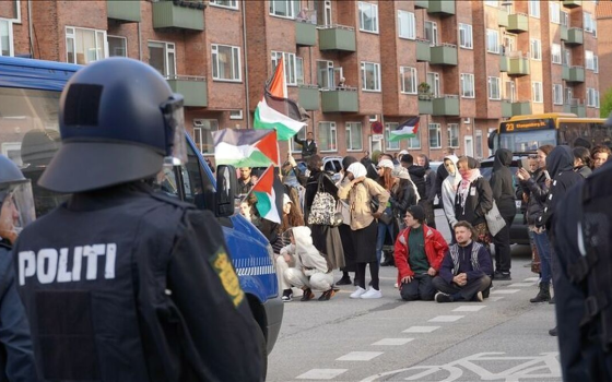 مظاهرة داعمة لفلسطين في كوبنهاجن