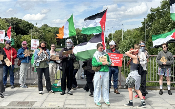 مظاهرة داعمة لفلسطين في أيرلندا