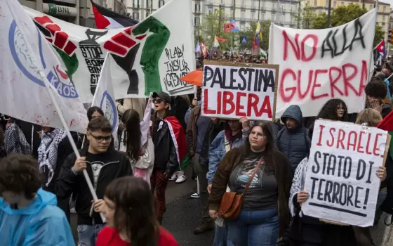 مظاهرة طلابية داعمة لفلسطين