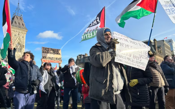 مظاهرة داعمة لفلسطين في أوتاوا