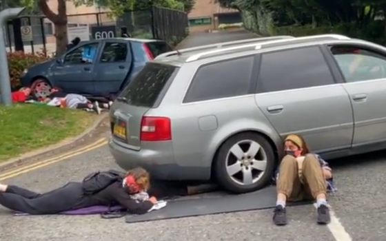 أنصار فلسطين يعرقلون الوصول لمقر إلبيت في بريستول