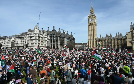 مظاهرة داعمة لفلسطين في لندن